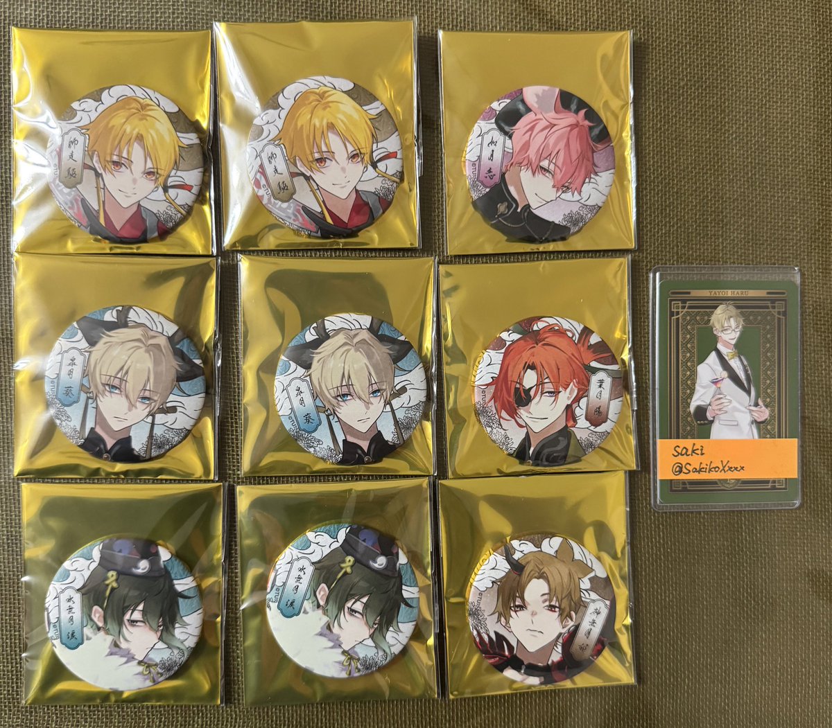 交換】ツキウタ。 ツキプロ AGF 月野鬼譚 華月陰陽録 缶バッジ キャラ