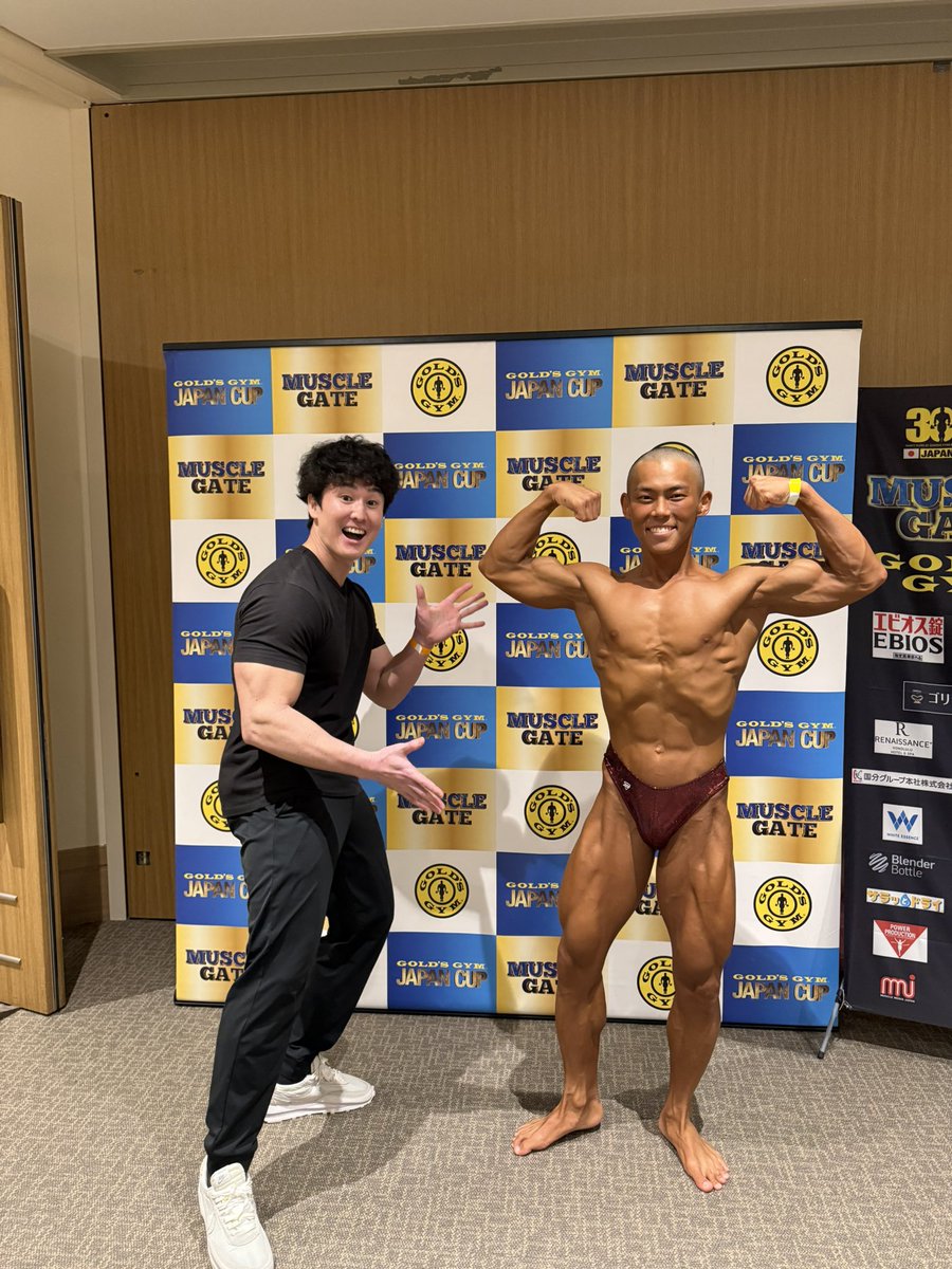 driverbuilder's tweet image. ゴールドジム ジャパンカップ
ボディビル ジュニアの部
準優勝おめでとうございます
明日も頑張ってください