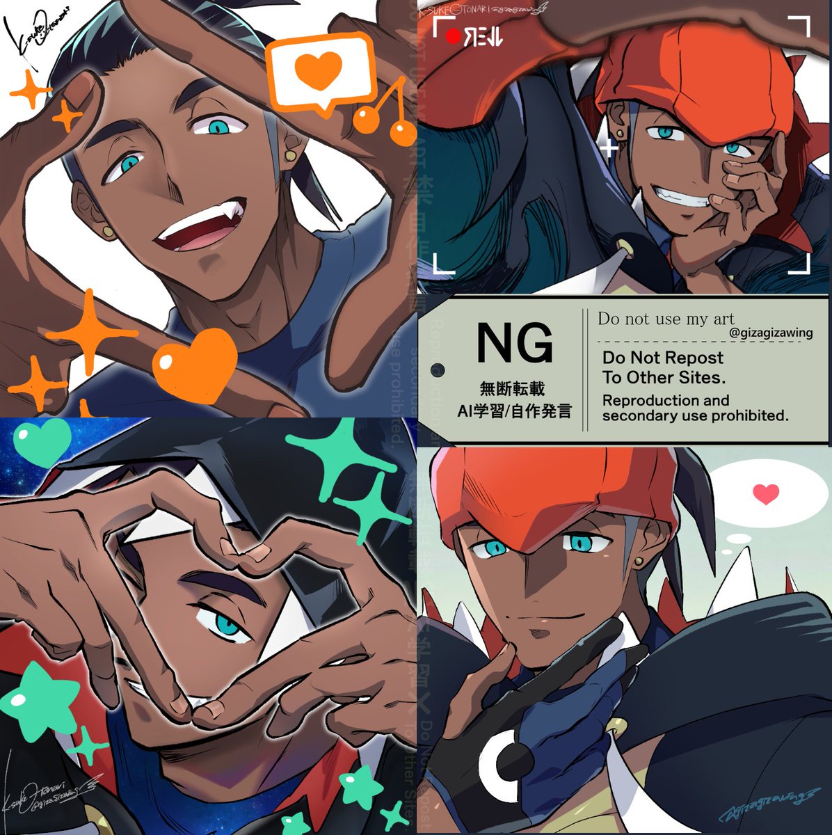 gizagizawing's tweet image. NIGHT✨Good luck have fun😆👍 ̖́-