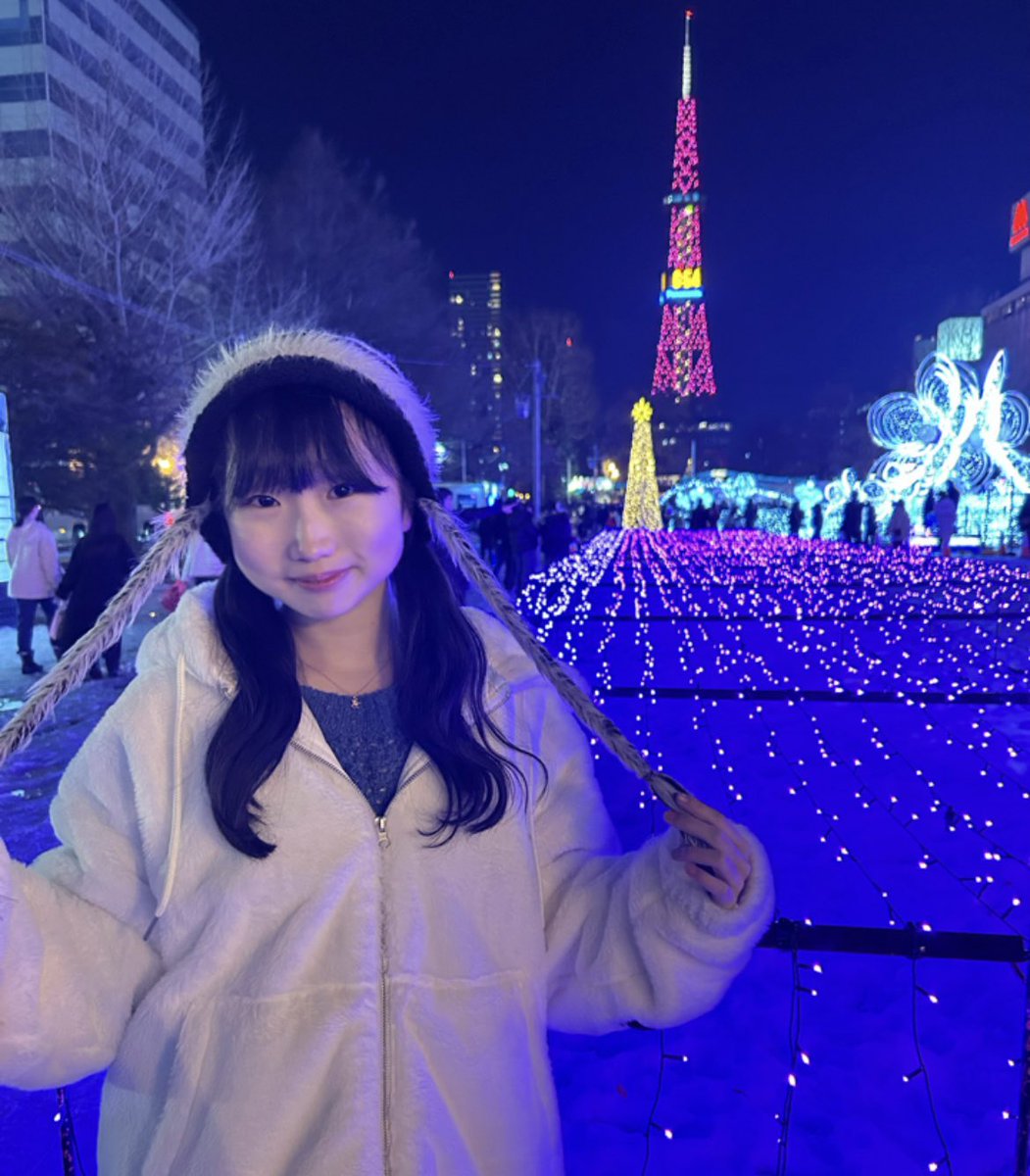 今日はイルミネーション撮影があったよ❄️ お外はとっても寒かった