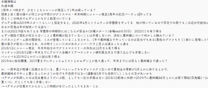 こんな風←に色々とキヴォトスの時系列を考察した結果、年末世に出ようとしている本の一部がこれ→ 