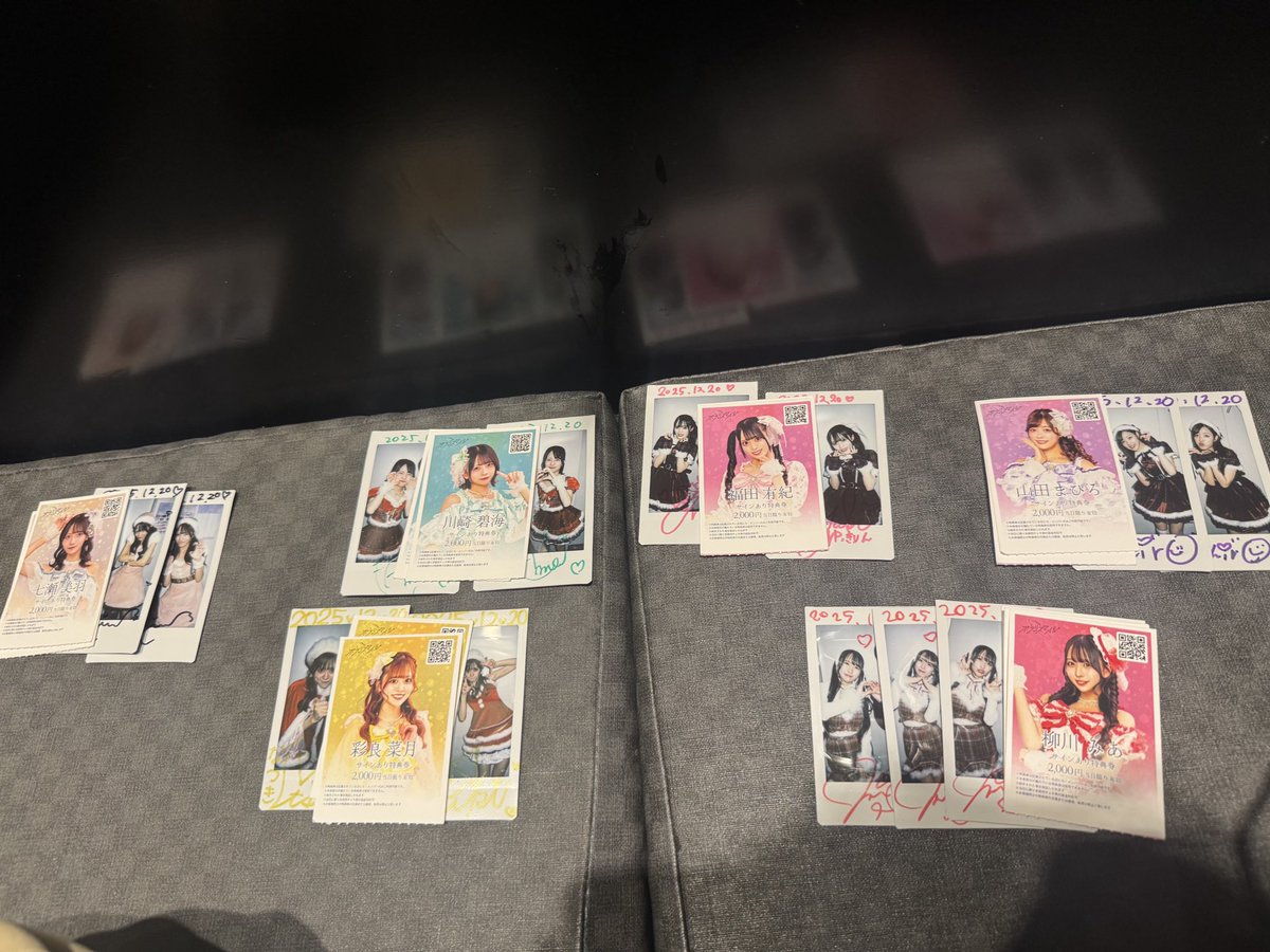 最後はみあちゃん！ まずこの前の12/14で最後撮ったチェキが、まさかの