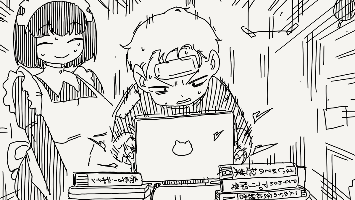 horideiyasumi's tweet photo. 想いあう絵です。 https://t.co/0dWBgG2VNE