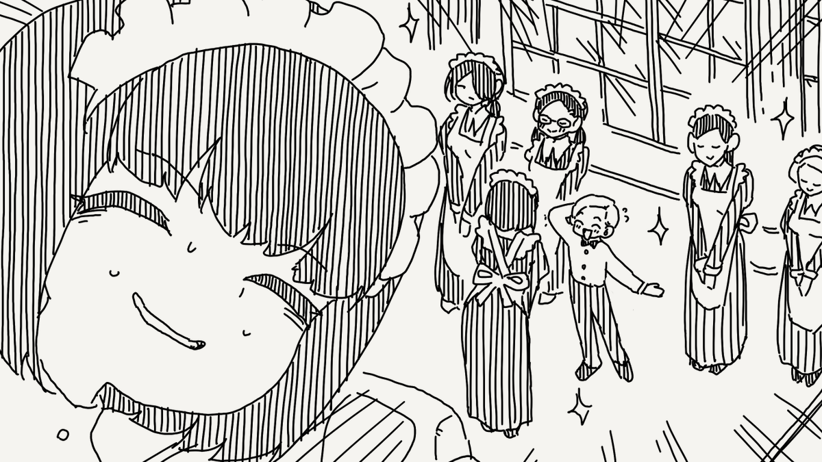 horideiyasumi's tweet photo. 想いあう絵です。 https://t.co/0dWBgG2VNE