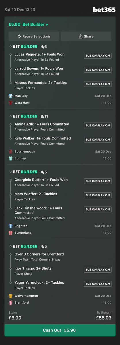 BetLabFootball's tweet image. 3pm acca

8/1+

Good luck if you’re following

Add To Your Bet Slip - bet365.com/s/r/TfnXF

#GamblingX #GamblingTwitter