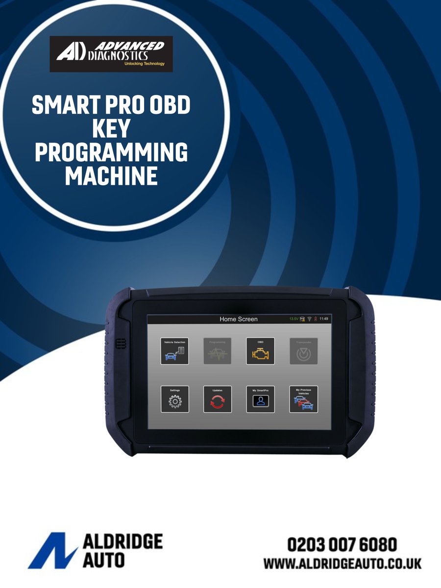 aldridgeauto_'s tweet image. 🔑 Need one machine that covers OBD key programming on the go? The Smart Pro is a portable workhorse for coding keys, cloning and live diagnostic checks. A must-have for mobile locksmiths.
 
See details 👉 aldridgeauto.co.uk/advan-0185-adv…
 
#autolocksmith #keyprogramming #tradeonly