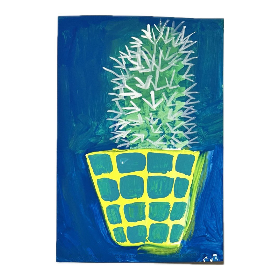 サボテン絵　専用 我が家のサボテン #一日一絵