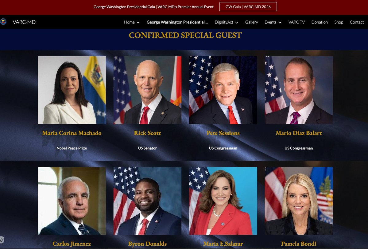 locoincorrectos's tweet image. 🚨🇻🇪 ÚLTIMA HORA

La líder democrática María Corina Machado dirá presente este 17 de enero en Miami, como invitada al George Washington Presidential Gala.

Venezuela vuelve a alzar la voz en escenarios internacionales.