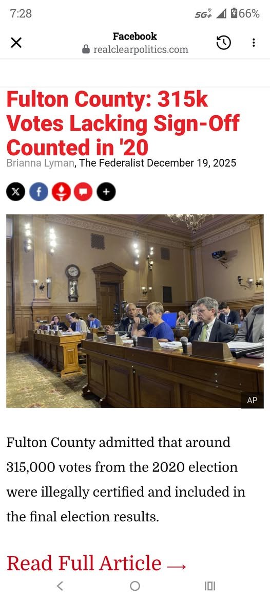 SaltyGoat17's tweet image. 315,000 illegal votes in Georgia in the 2020 election.

-Trump "lost" by 11,779 votes
-David Perdue (Senate) "lost" by 54,944 votes
-Kelly Loeffler (Senate) "lost"  by ~93,000 votes

Everyone see the issue here?