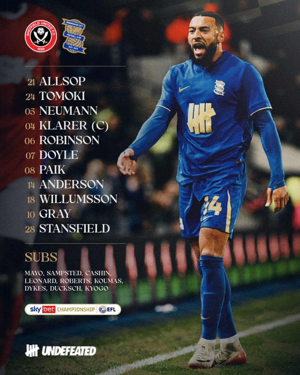 BCFC's tweet image. 𝙏𝙀𝘼𝙈 𝙉𝙀𝙒𝙎 🔵

Three changes from Saturday.

Robinson, Keshi and Willum all come in.