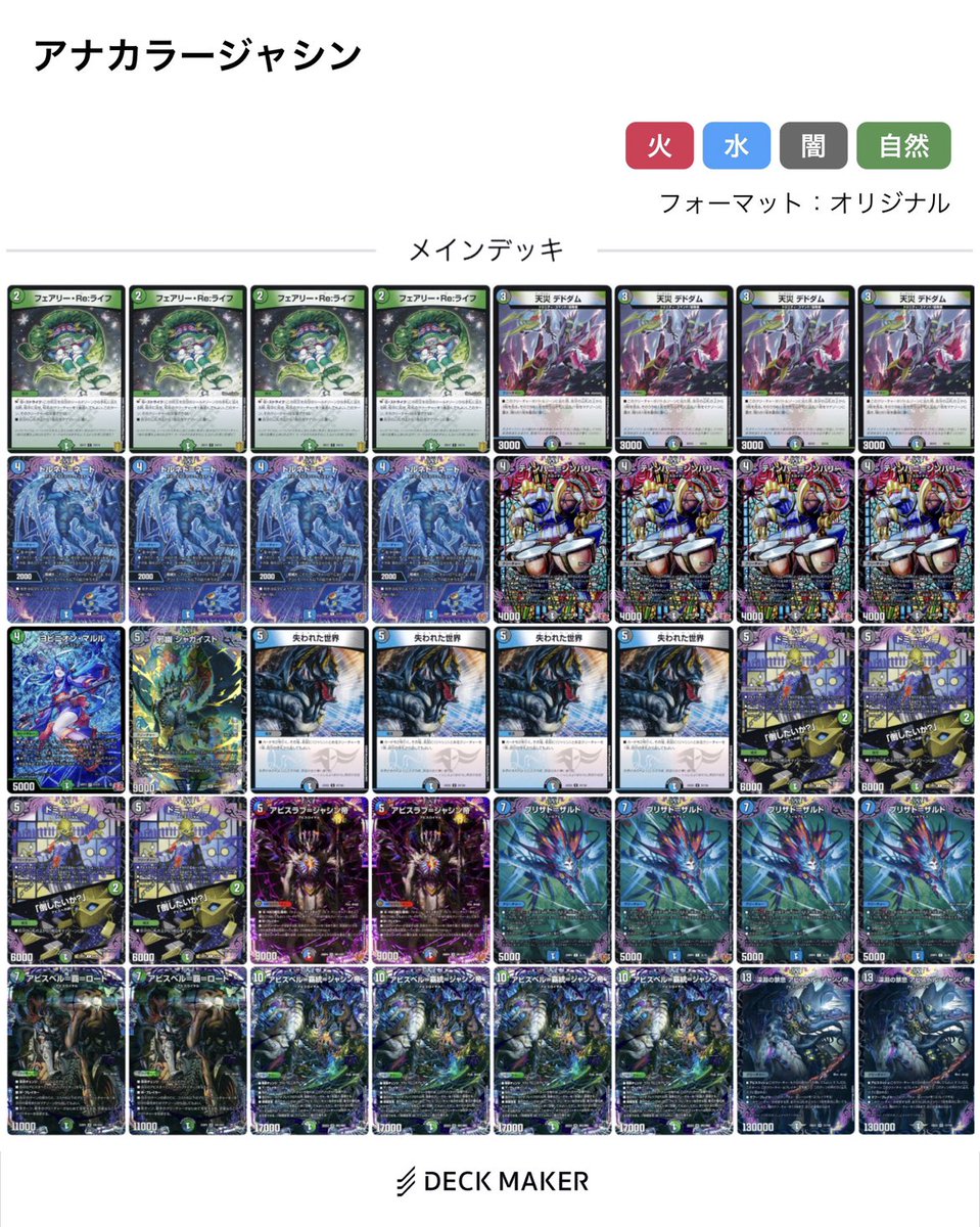 ブリザドガルドを見て思いついたデッキ 最近のアビスに詳しくないから