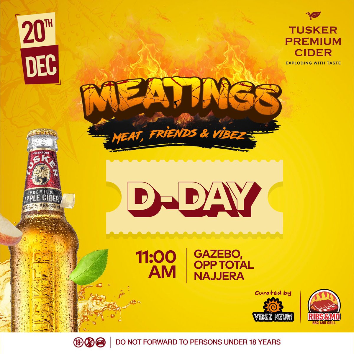 VibezNzuri's tweet photo. COME FOR THE MEAT 🥩 &amp; STAY FOR THE VIBEZ!! 🎉🥳
Happening now! 
📍Gazebo Opp total najjera https://t.co/bOYvx7baJH