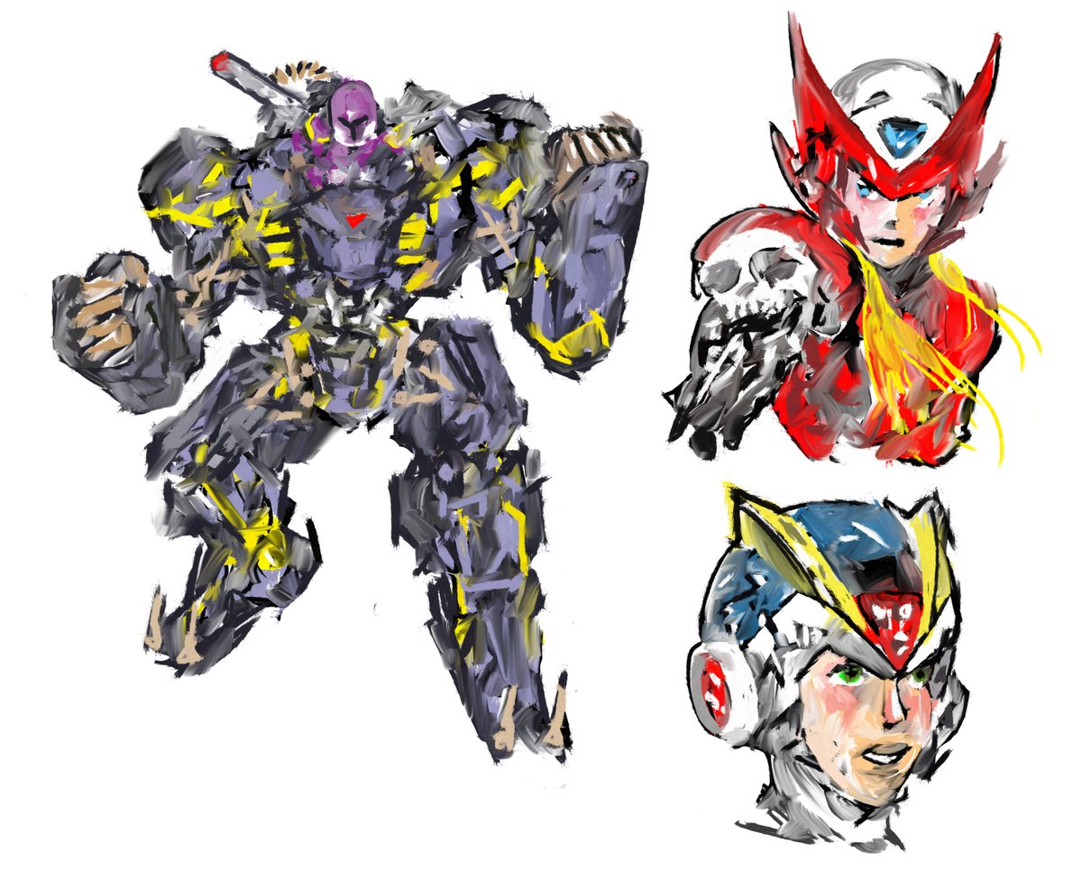 #MegaMan #MegaManX Sketches.