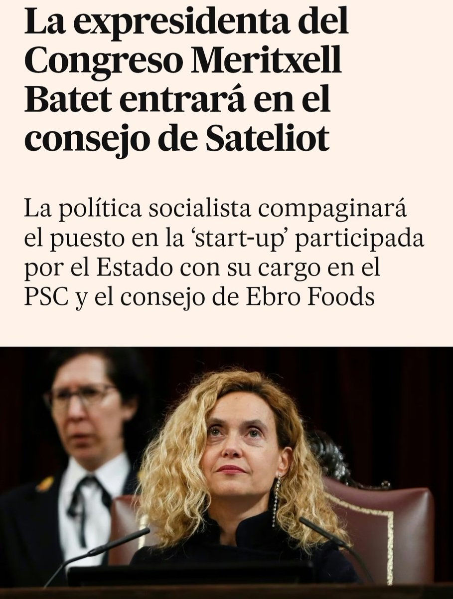 NoEsPotCat's tweet image. Els valors socialistes són corrupció, corrupció i més corrupció. Na Meritxell Batet, col·locada a dit en els consells d'administració de 2 empreses participades per l'estat, n'és el perfecte exemple. El PSOE155 tampoc és cap solució!
Amb Espanya #NOESPOT 
x.com/i/status/20023…