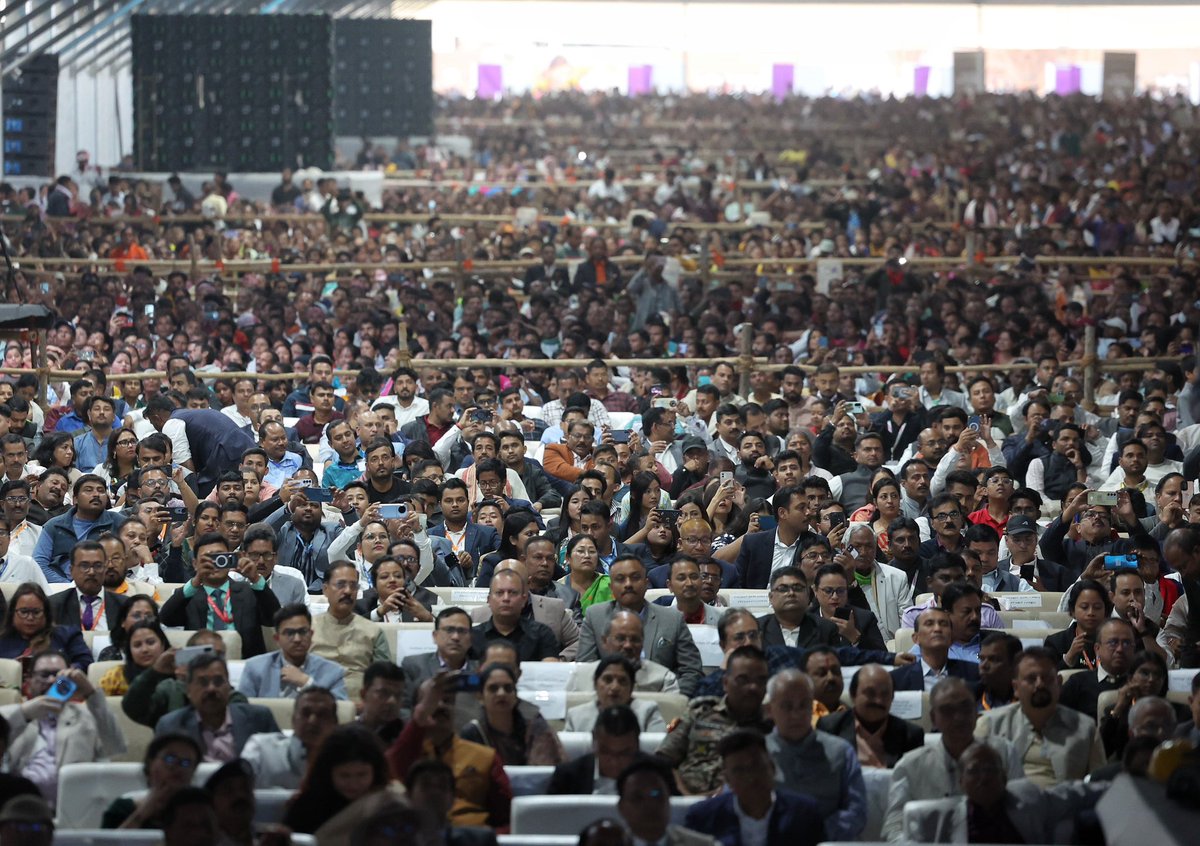 Hon’ble Prime Minister Shri <a href="/narendramodi/">Narendra Modi</a> Ji addressed the people of Assam, describing the new airport terminal as a symbol of development rooted in heritage, and reaffirmed the BJP’s commitment to making Assam the gateway of growth for the Northeast.

#PMModiInAssam