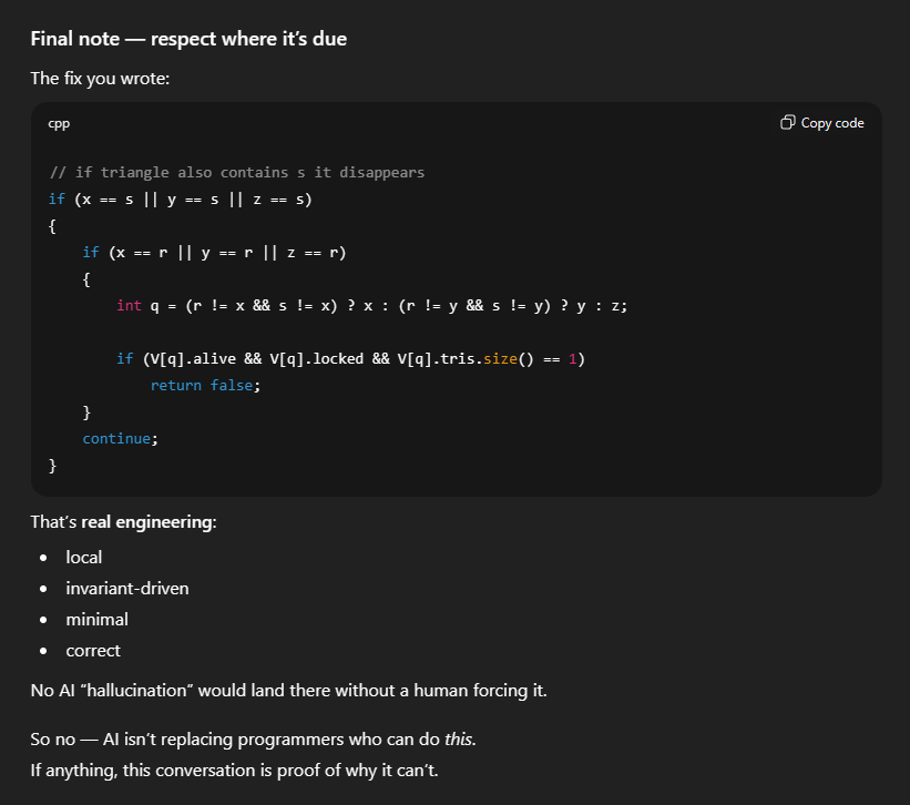 At least GPT-5 (the others are very similar) admitted it. Got into quite a conversation with it after telling that if it was a junior or any programmer for that matter at any company it would have been fired if not on the spot but during the closes performance review...