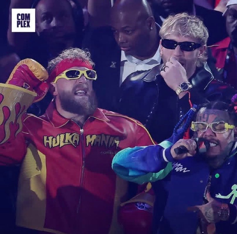 Jake Paul getting knocked out by a black man while wearing Hulk Hogan attire.💀

 #JakeJoshua