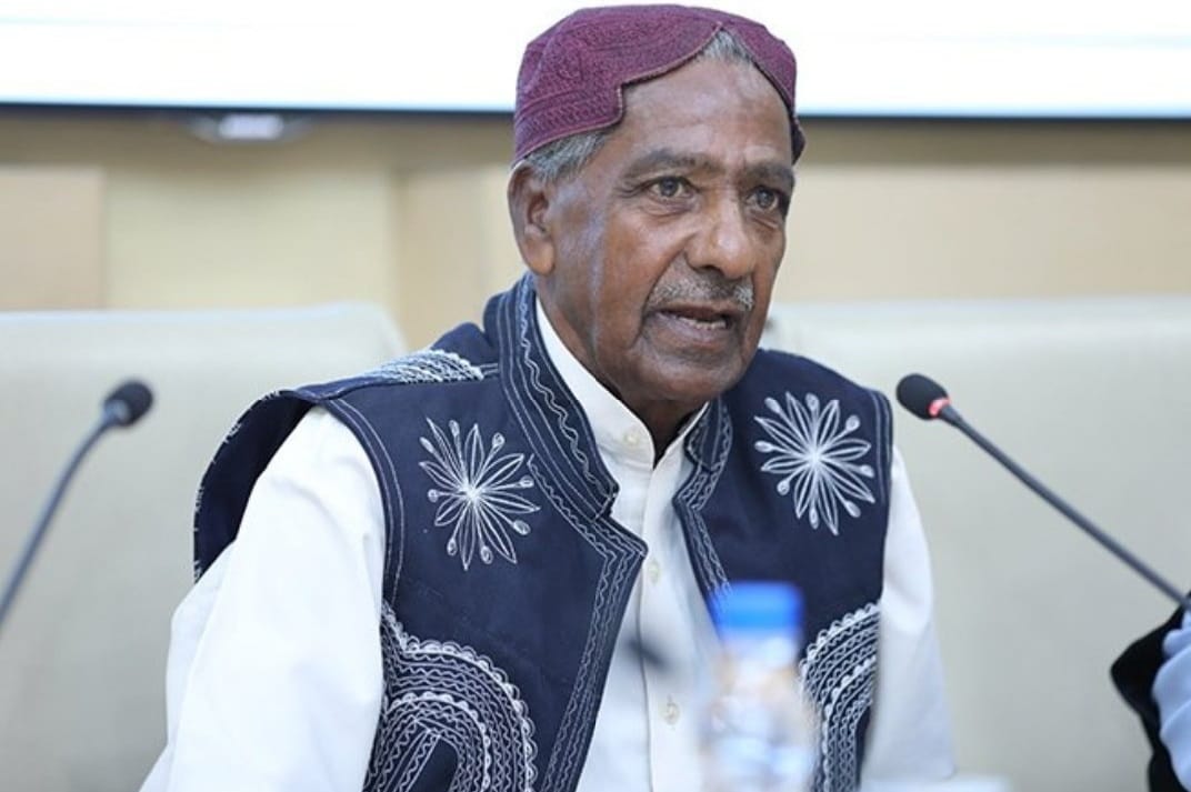 BRPUKofficial's tweet photo. Mama Qadeer Baloch, an iconic symbol of resistance and an unwavering voice against enforced disappearances and state oppression in Balochistan, has passed away, leaving behind a legacy of courage, sacrifice, and dignity that will continue to inspire generations. https://t.co/rbTwt4CpER
