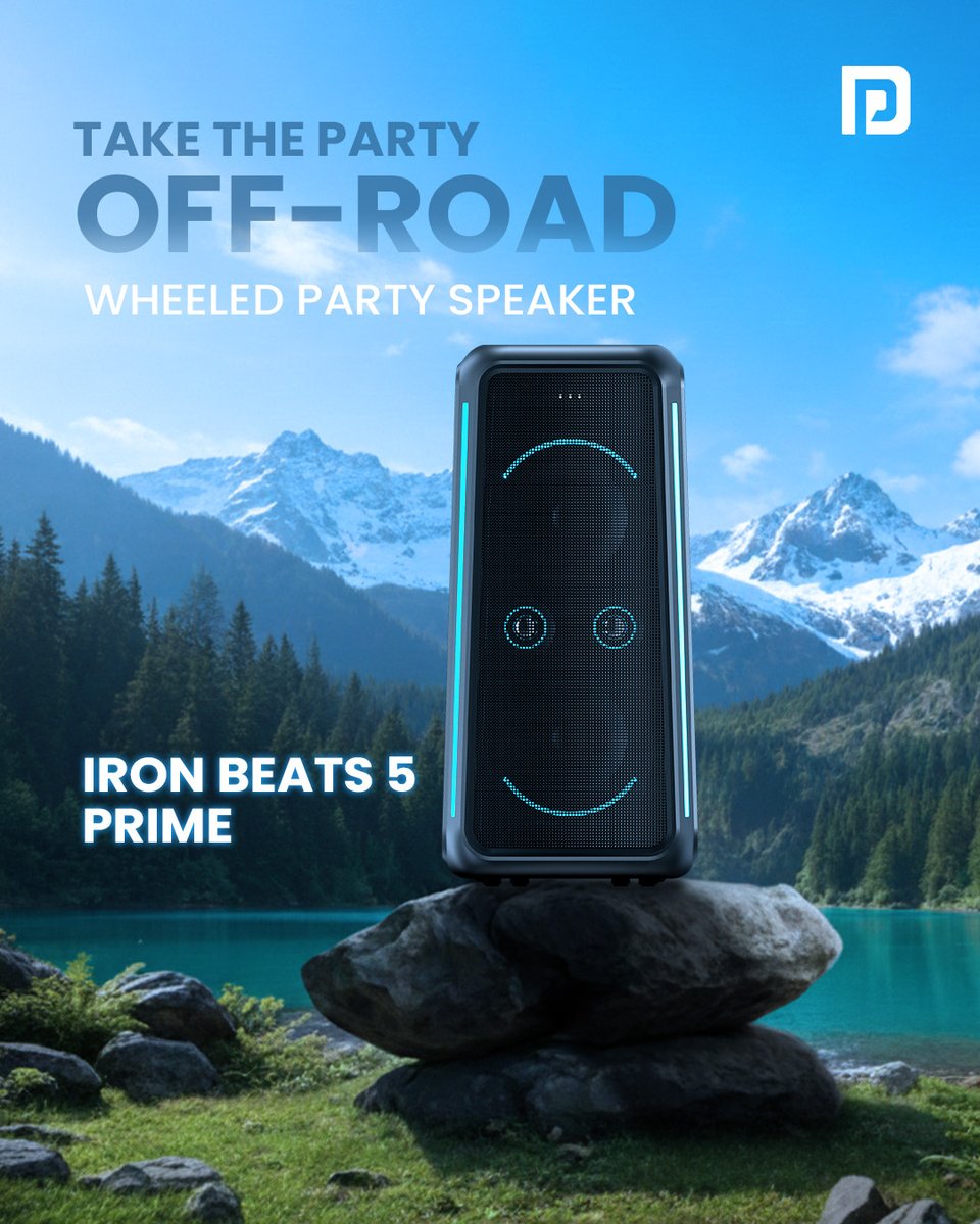 Portronics's tweet photo. Why should the party stay indoors?
Iron Beats 5 Prime goes wherever the vibe takes you. Beach, road trip or backyard - just roll and play.
Shop now at https://t.co/mKLxmN7JPU
#Portronics #IronBeats5Prime #PartySpeaker https://t.co/CYs74Jq8wk
