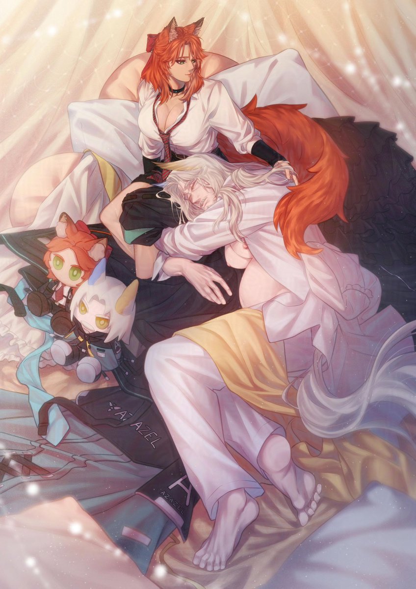 [Brynhella] 🦊🦅
⚠️ cw // mpreg ⚠️

When the general asked for all of Brynhildr’s clothes (for nesting) and some headpats (for morale), she handed them over immediately. No questions asked

🎨 @/GustazAlex 

(P.s setiap hellagur gk dpt konten, semakin bnyk brojolnya) ☝️😋