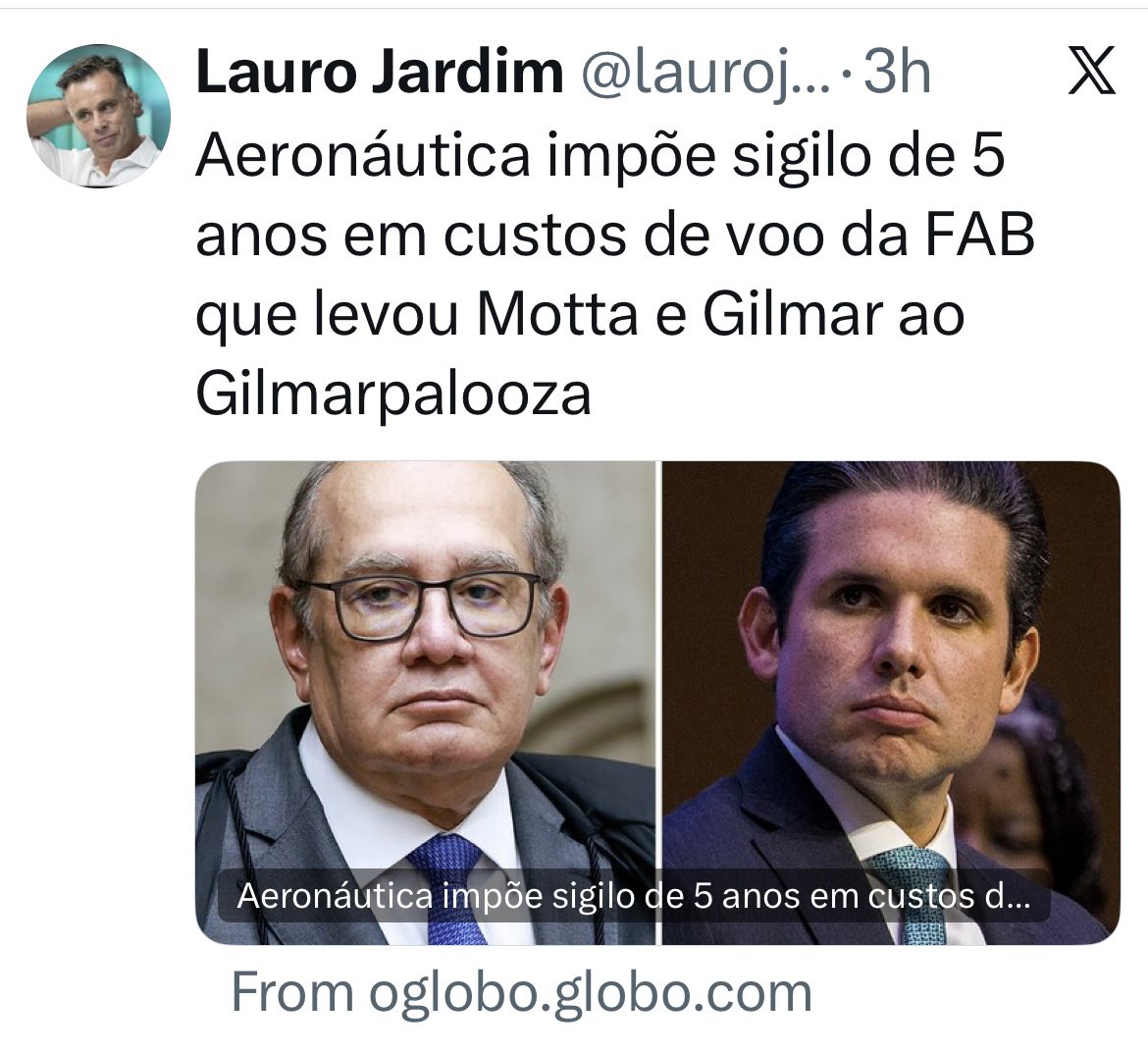 E quem reclamar está atentando contra o Estado Democratico de dinheiro