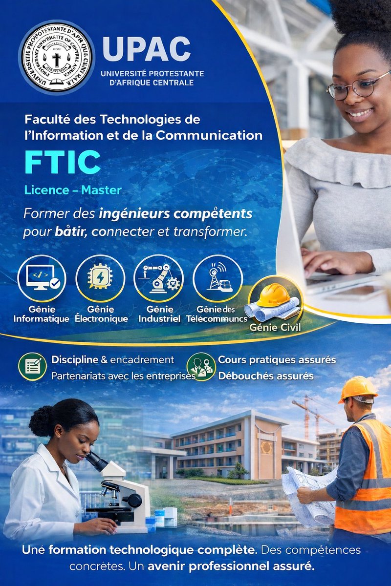 ComUpac's tweet image. Faculté des Technologies de l'Information et de la Communication - FTIC