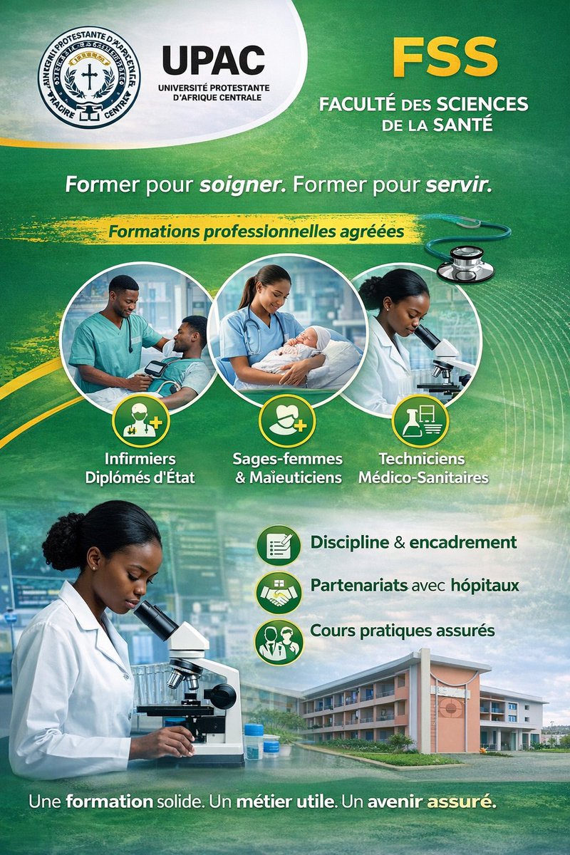 ComUpac's tweet image. FSS - Filières relevant du ministère de la santé publique du Cameroun