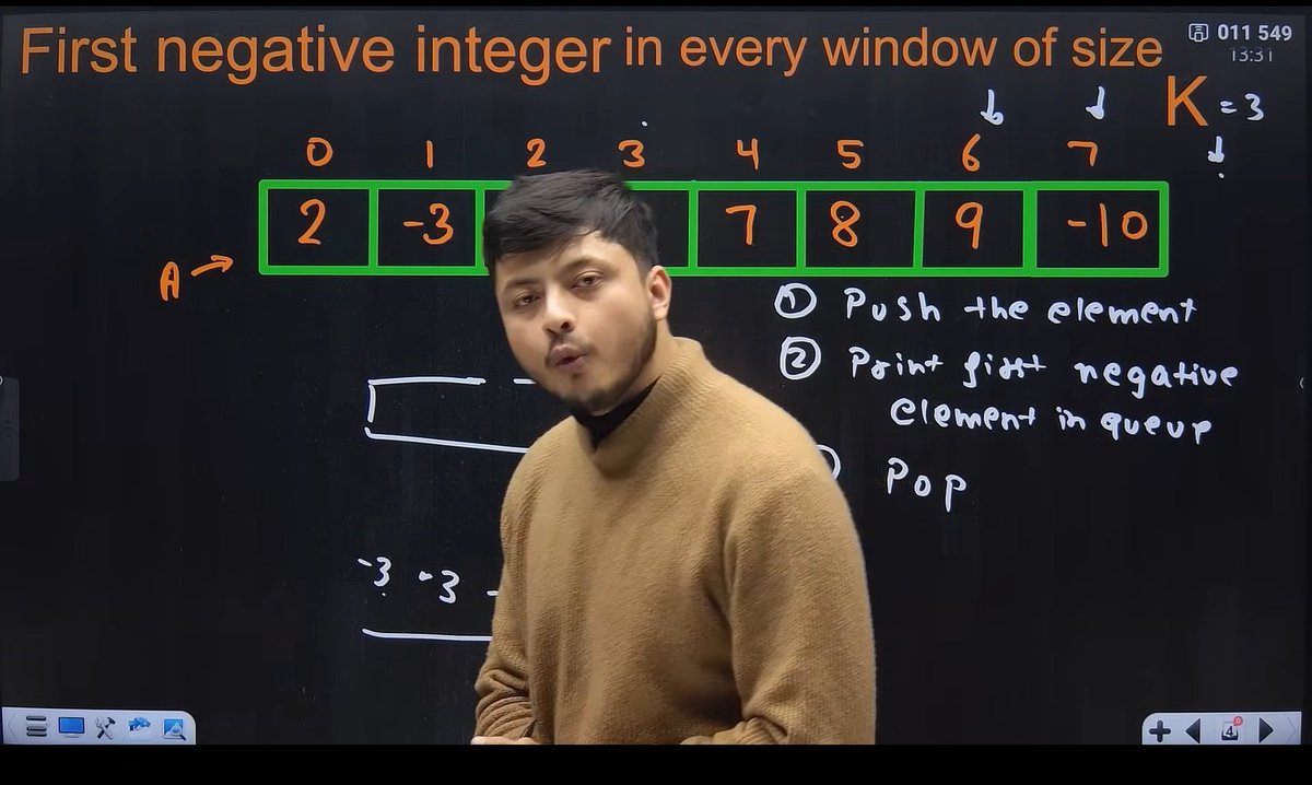 CHAYAN78905's tweet image. 🚀 #Day84 / #180DaysOfCode 🎯
DSA Journey in C++ 📚 | #CoderArmy
📌 Topics: Queue &amp;amp; Dequeue ⚡
✅ Print all Number in every window of size k
✅ First negative Integer in every window of size K
✅ Implement Dequeue using LinkedList &amp;amp; Array &amp;amp; STL
Thanks to @rohit_negi9 Bhaiya 🙌