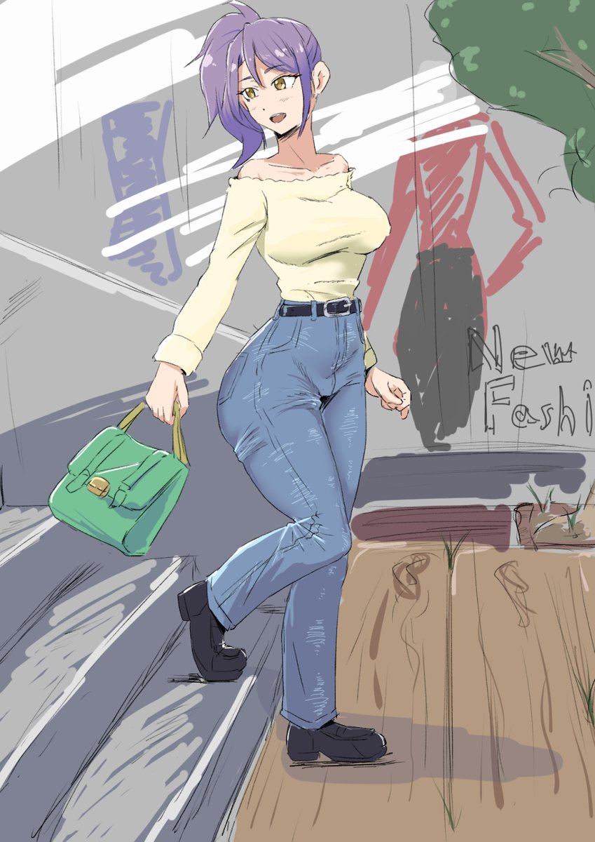 大人めコーデええよな…パラは私服コーデがアレやし…(構図はファッション誌参考) 