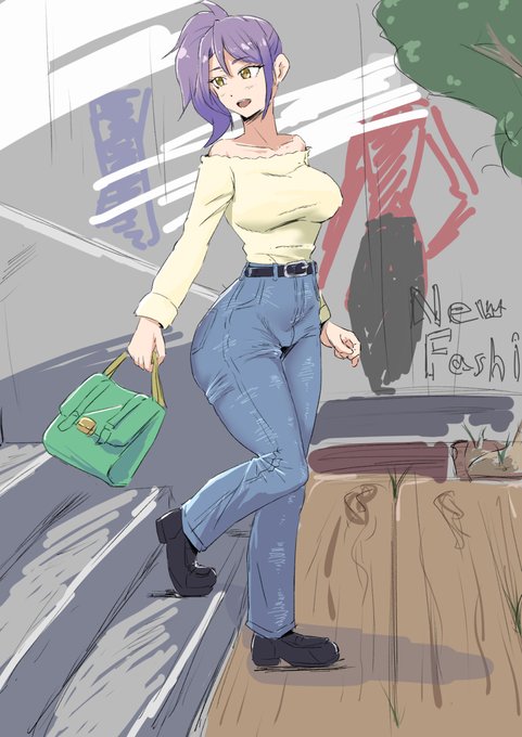 大人めコーデええよな…パラは私服コーデがアレやし…(構図はファッション誌参考) 