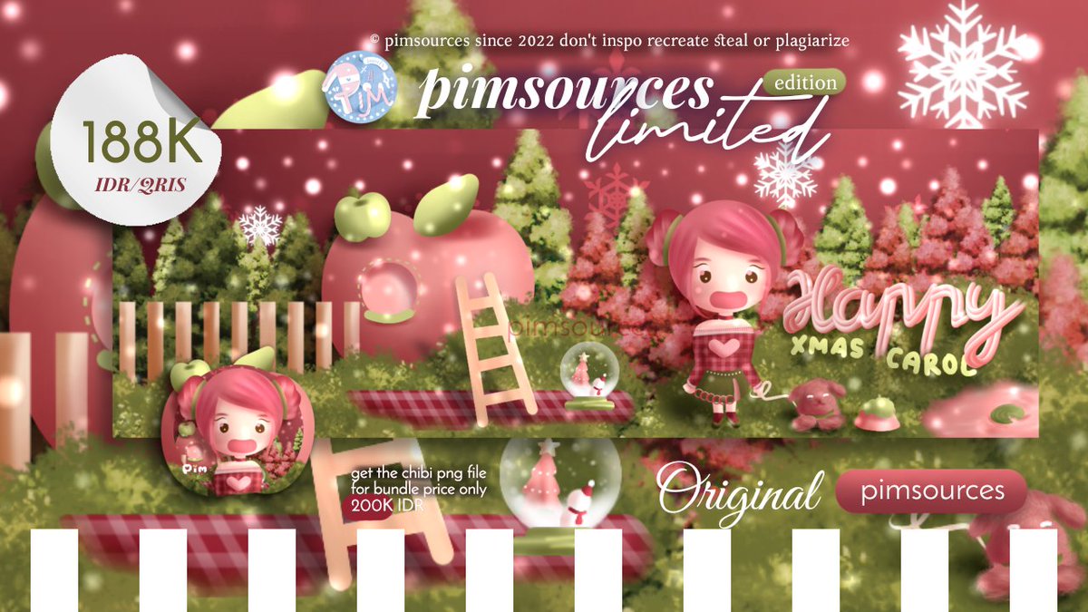 Repost please thank you 💕🐇

Jingle bell 🔔☃️ spend our soon to be Happy Xmas with Pimsources original special Xmas chibi Collection 🎄

t: #zonauang layout ready chibi