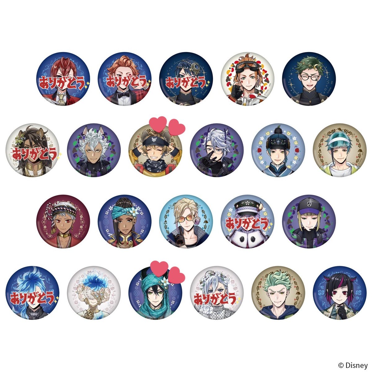 ツイステ ツイステ展 ツ展 缶バッジ 交換 vol.1︰3BOX、vol.2︰5BOX