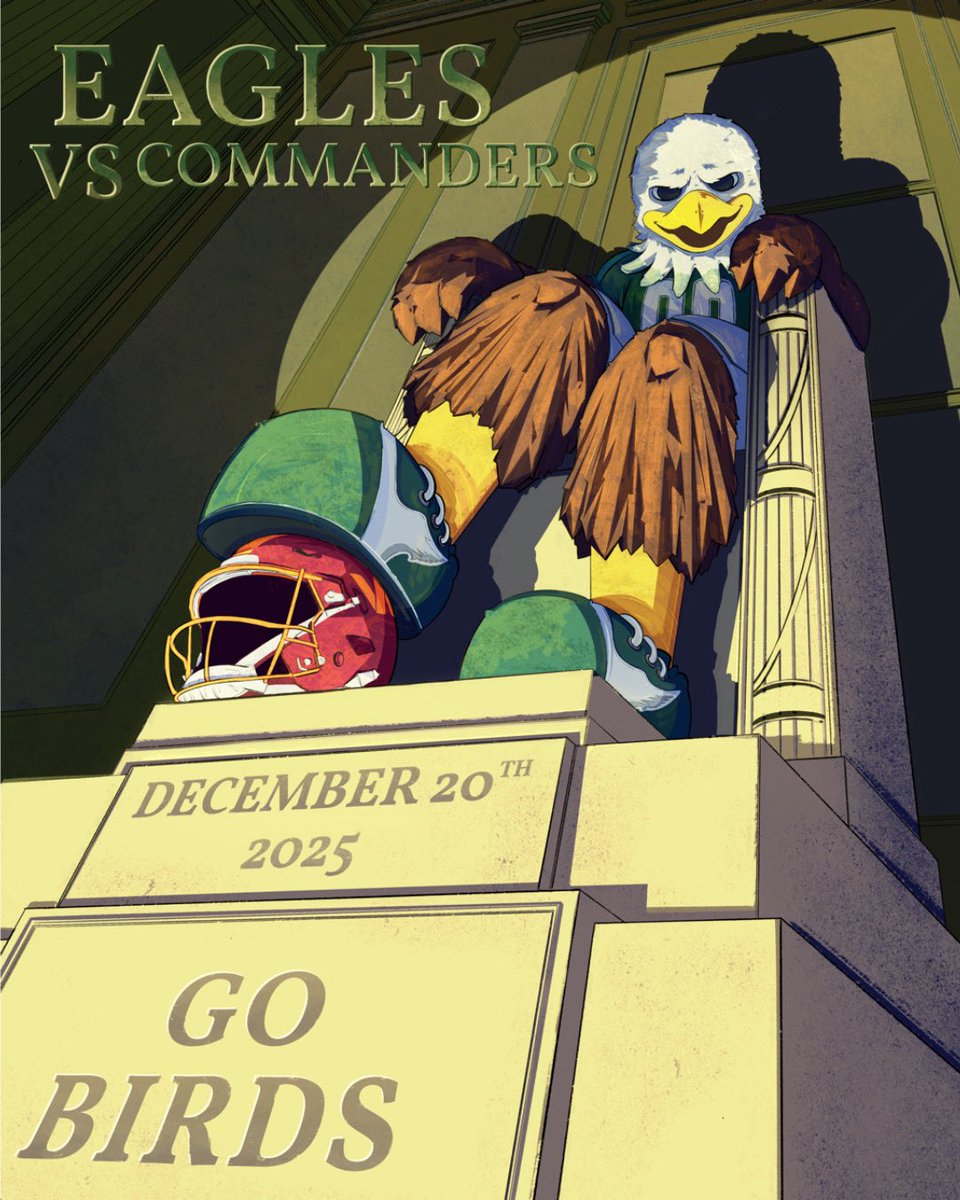 Eagles's tweet photo. Saturdays are for the Birds 🦅 

🎨: https://t.co/ypZv83VbIy
@Toyota | #FlyEaglesFly https://t.co/M1JSsssNXJ