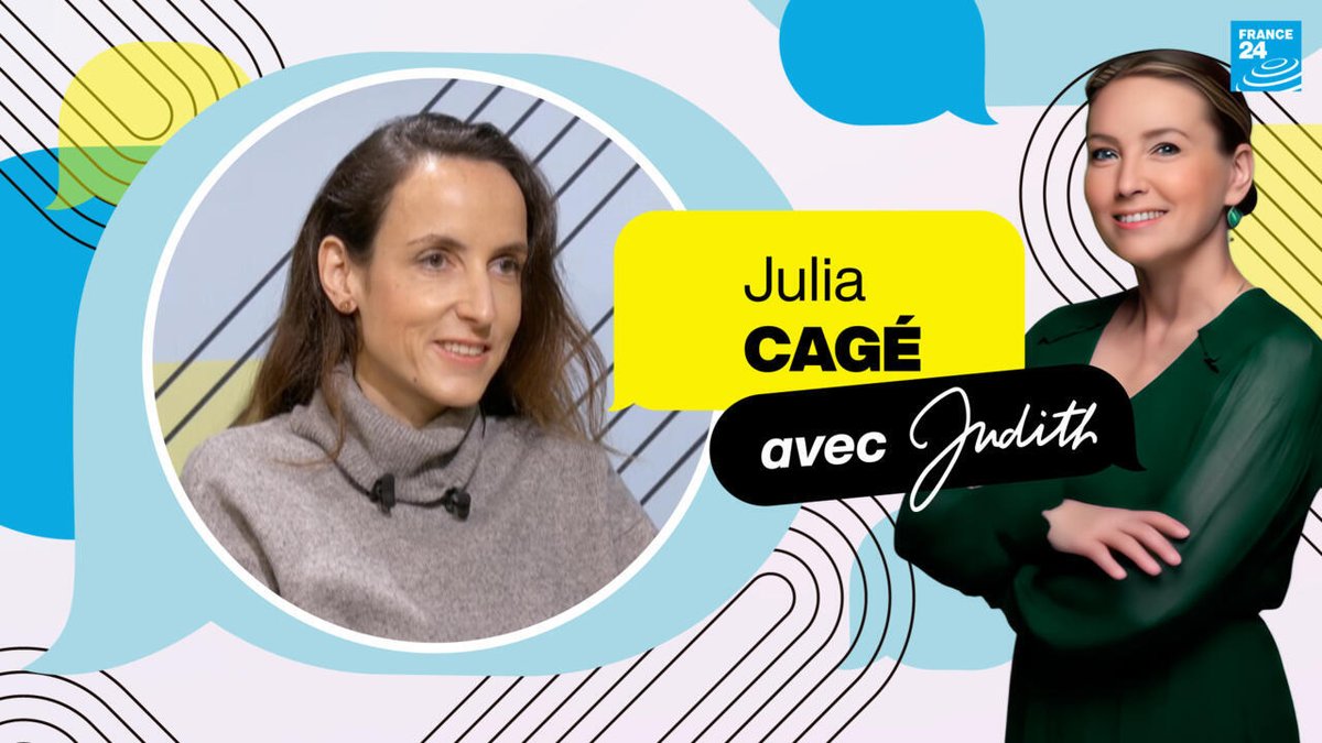 Julia Cagé veut faire de l'indépendance des médias "un sujet politique" f24.my/Bd9I.x