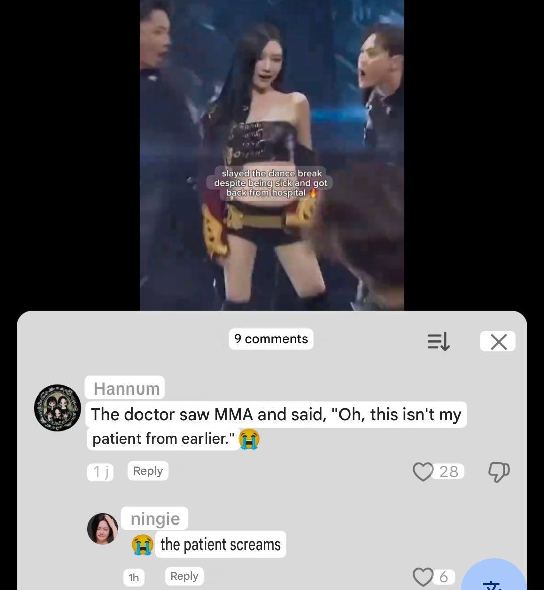 vivianingyizhuo's tweet image. I laughed at this comment 🤣
imagining whether the doctor would be worried or proud seeing Ningning ate on stage 😭