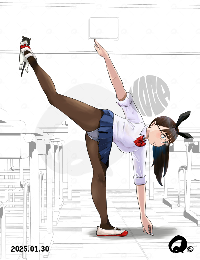 #今年の4枚 
黒タイツ ストッキング編🖤 