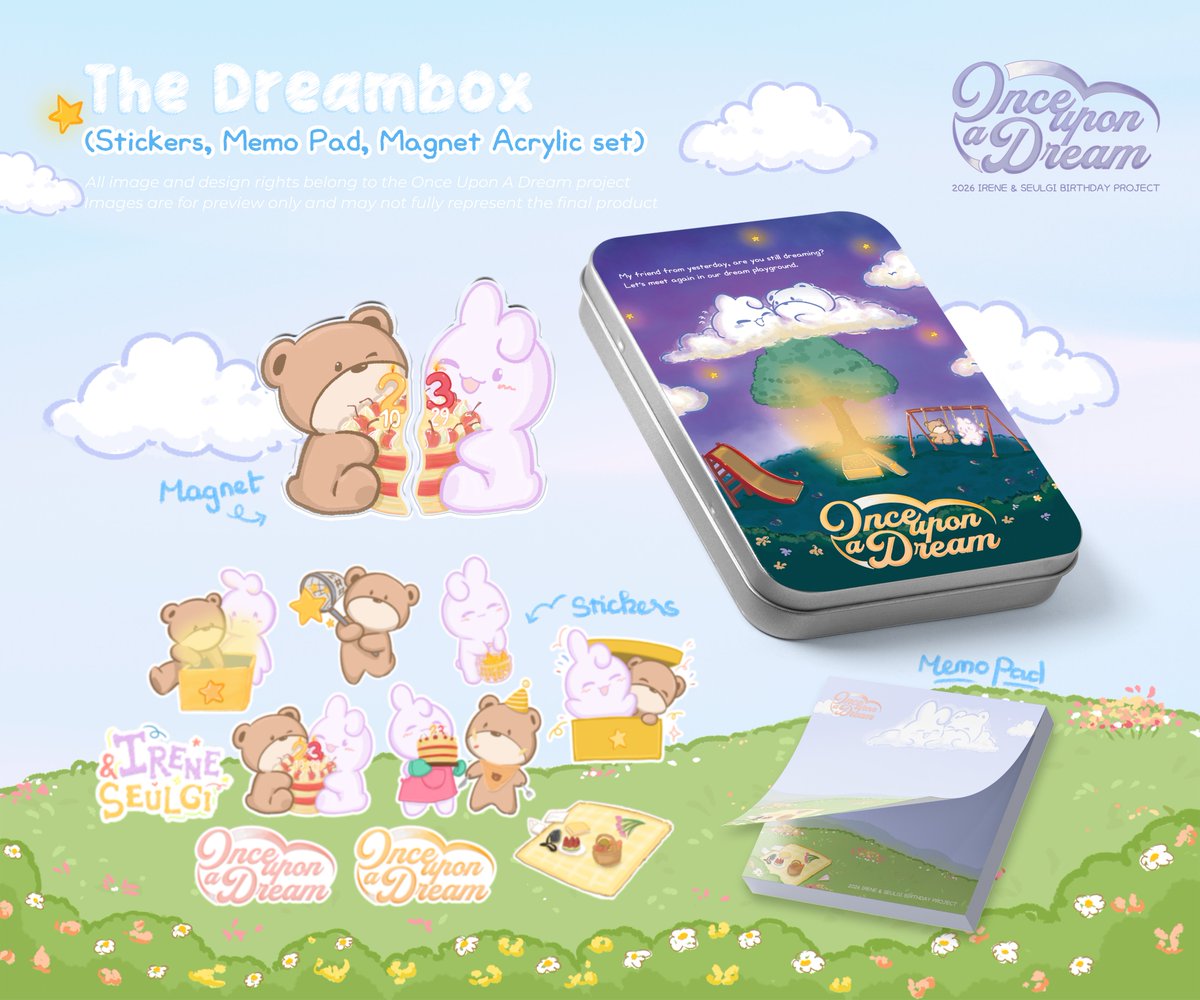 seulrene_bdaypj's tweet photo. ☁️ 𝐓𝐇𝐄 𝐃𝐑𝐄𝐀𝐌𝐁𝐎𝐗 chapter.
When the box opens, the fairytale is no longer just a dream. 🐻🐰 stay by each other's side through many seasons and birthdays, with a sweet cake carrying all their wishes.
#IRENE #아이린 #SEULGI #슬기 #RedVelvet #레드벨벳 #OnceUponADream https://t.co/XEpYAONvdh