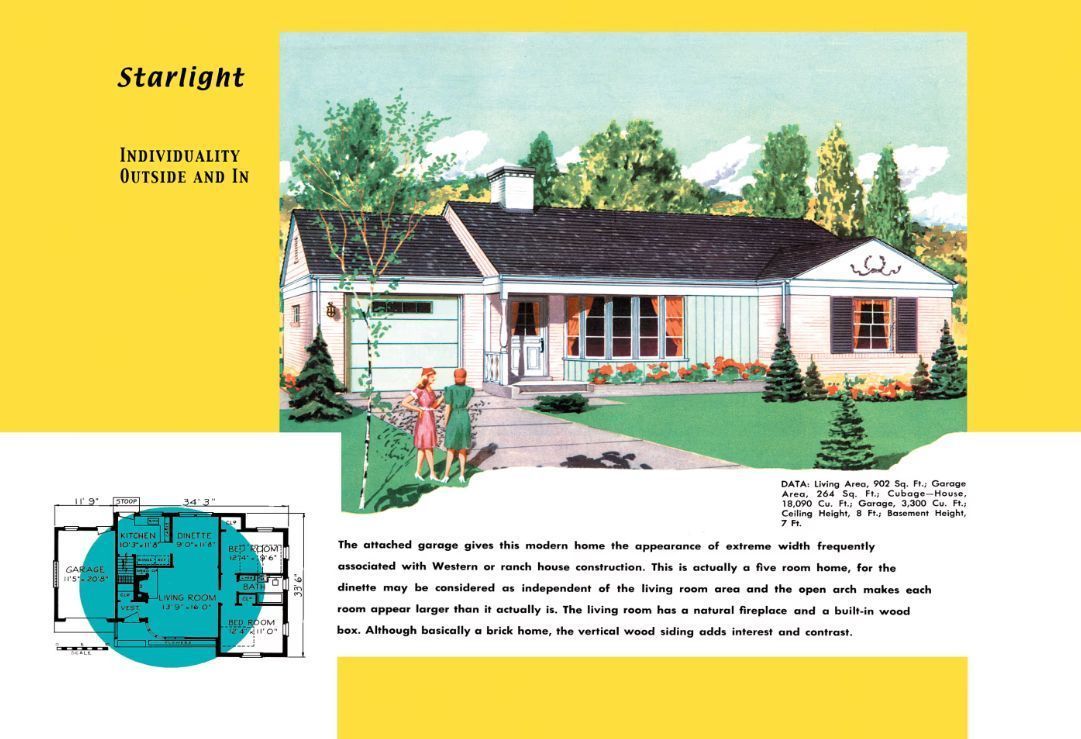Home buyers are gaining appreciation for modest ranch homes built during the post-WWII building boom. No doubt this is for their relative value. Additionally, I think people realize a big house is most often poor use of resources, a big headache to maintain, and less communally