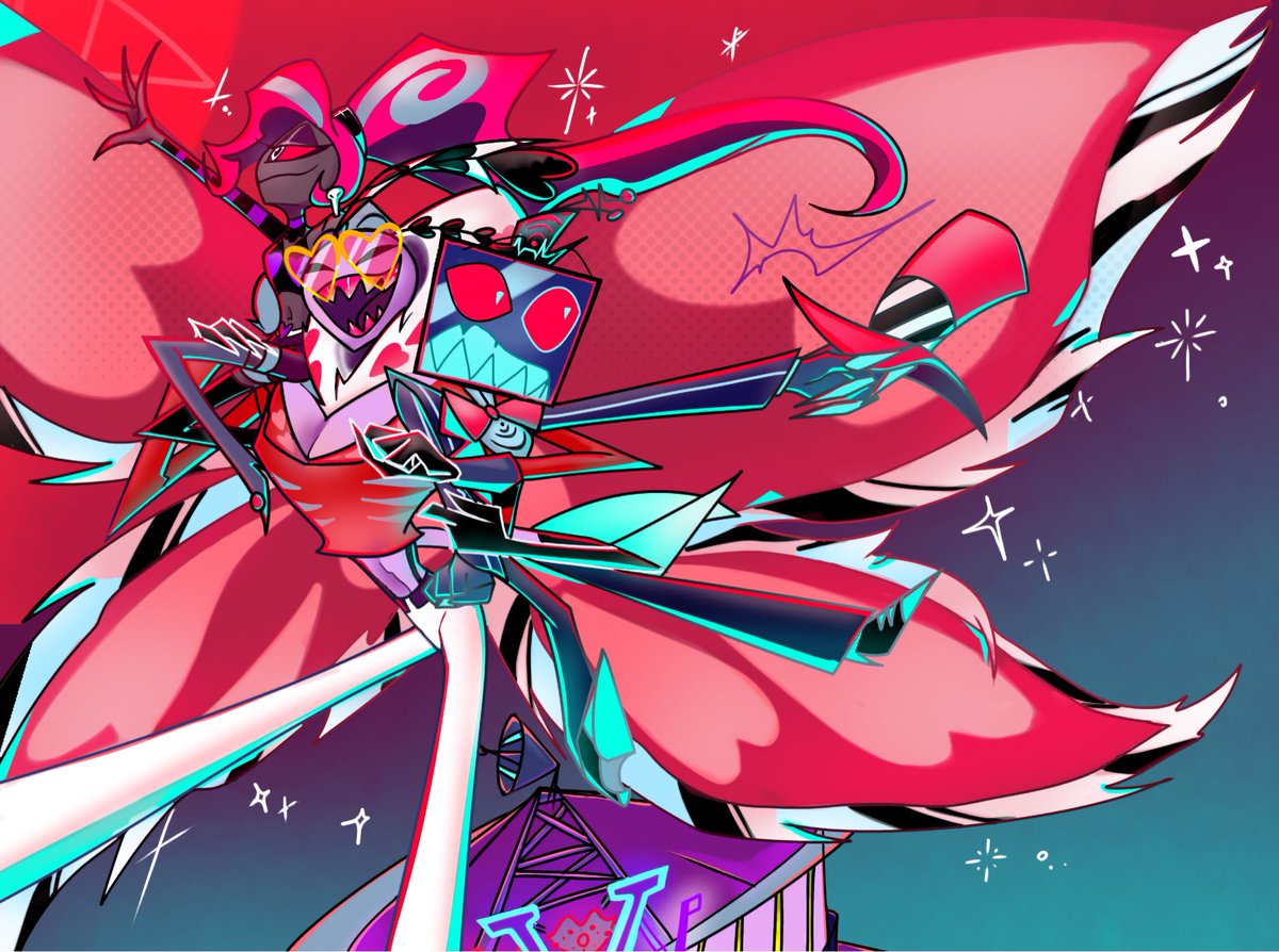 等身大バージョンです #HazbinHotelVees #VOX #Valentino #Velvette