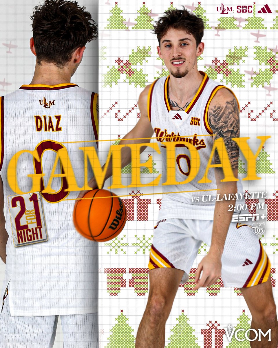 ULM_MBB's tweet image. Holiday Hoops🏀🎄
🆚 UL Lafayette
🕑 2pm
🏟️ Fant-Ewing Coliseum
🎟️ ulmwarhawks.com/tickets
📺 ESPN+ | bit.ly/3MUpYWK
📻 KLIP 105.3 FM | ihr.fm/3B6KtJO