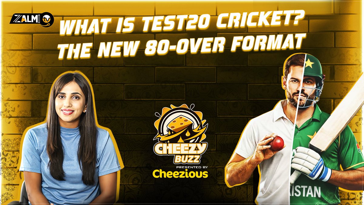 zalmitvlive's tweet photo. What is Test20 Cricket? | The New 80-Over Format | Bonus Overs & Penalties | Cheezy Buzz by @Cheeziouspak | Zalmi TV
#Test20 #Cricket https://t.co/m2lpDfXqiA