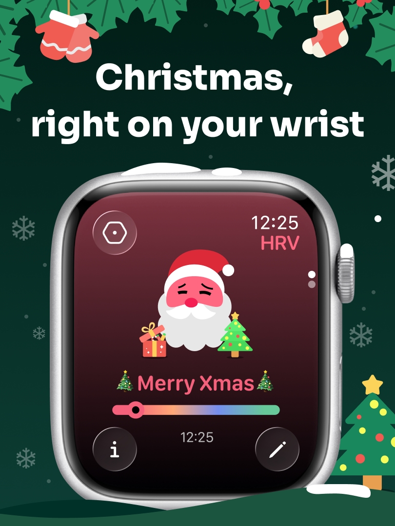 StressWatchapp's tweet photo. 🎅Christmas gift from StressWatch! 🎁🎄
The StressWatch Christmas Theme is now live, and we're making it FREE for everyone this season! 🆓✨
Wishing you a calm and bright holiday season! ❤️
#stresswatch #applewatch #christmaspresent https://t.co/cZWAAp63dg