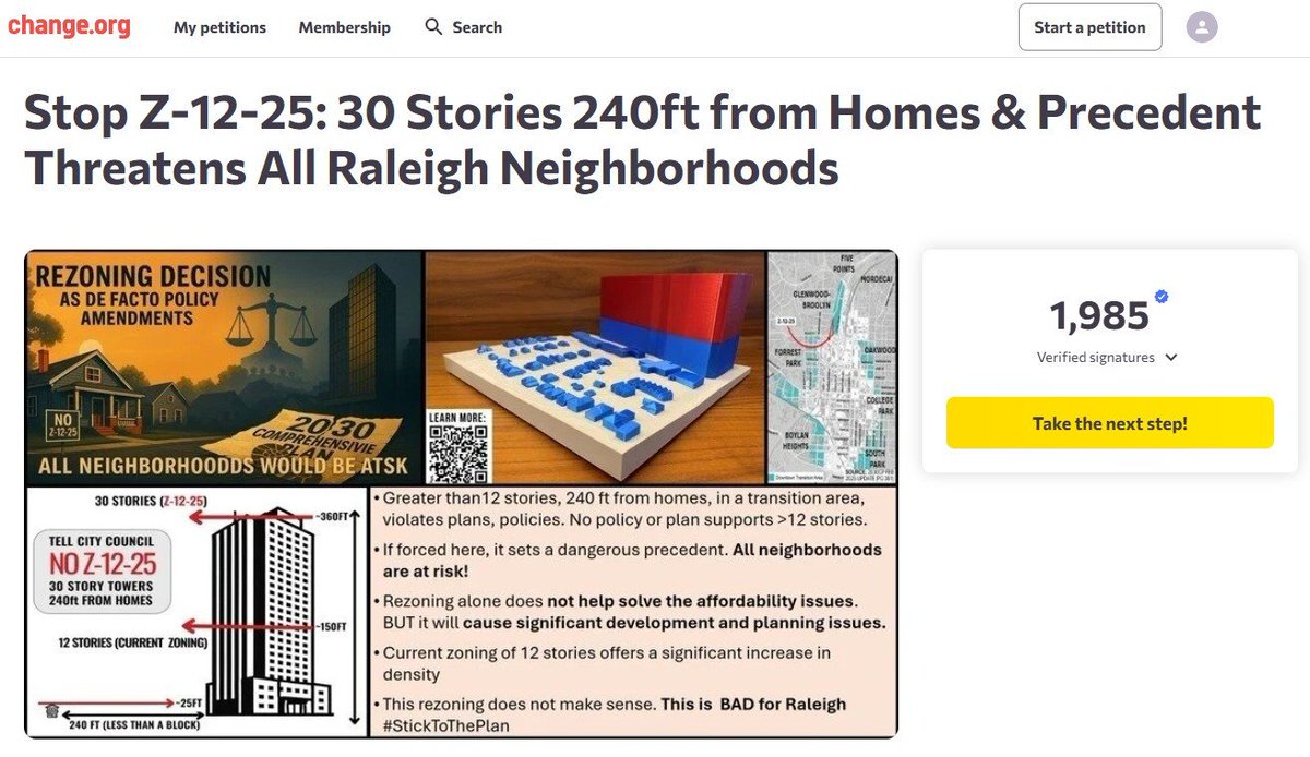 RaleighLivable's tweet image. If you are one of the nearly 2,000 people who signed the petition against this rezoning, please take the next step now and donate what you can to the Legal Fund  #Raleigh #RalPol @wakedems 

Details: facebook.com/livableraleigh…