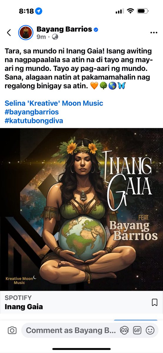Bayang Barrios, Katutubong Diva tweet media
