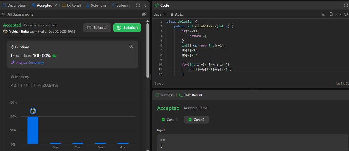 Prakhar00514's tweet image. Day 5/100: DP &amp;amp; Cloud ☁️

Grind 169:✅ First Bad Version 📉 ✅ Ransom Note 📝 ✅ Climbing Stairs 🪜

AWS:✅ Crushed 3 modules of Cloud Practitioner prep ☁️

5 days of consistency in the bag. Let's keep climbing. 📈

#100DaysOfCode #AWS #CloudComputing #DSA