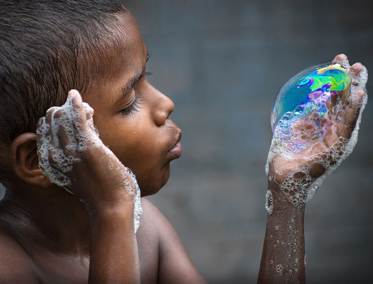 Bubbles Vibrate. And Their Motion Is Subject To Control.
Shaking bubbles vertically can make them move horizontally. 
We can transform vibrations into directed motion. 
As in opening doors for controlling micro-robots or particles in fluids. 
And for evolving our world.