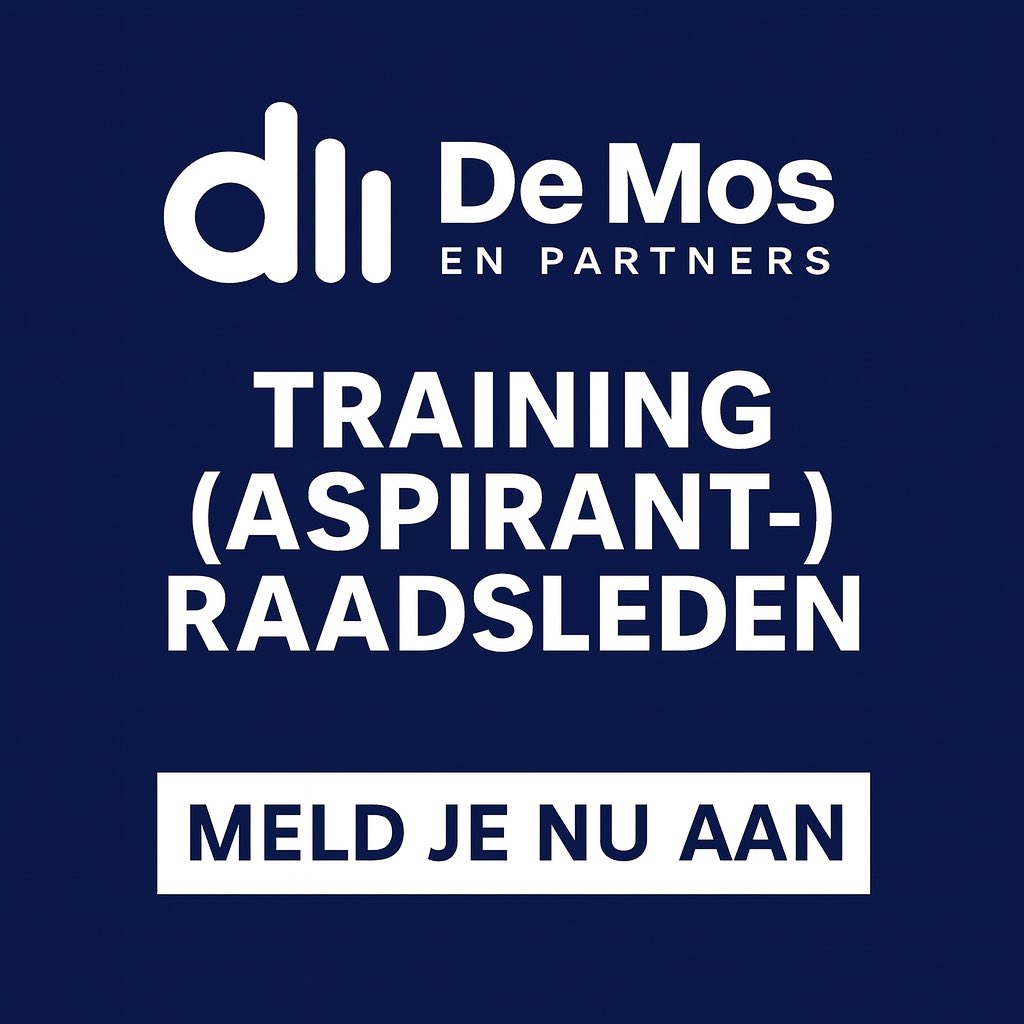 DeMosPartners's tweet image. Training voor (aspirant-)raadsleden. Nog enkele plaatsen over linkedin.com/posts/richardd…