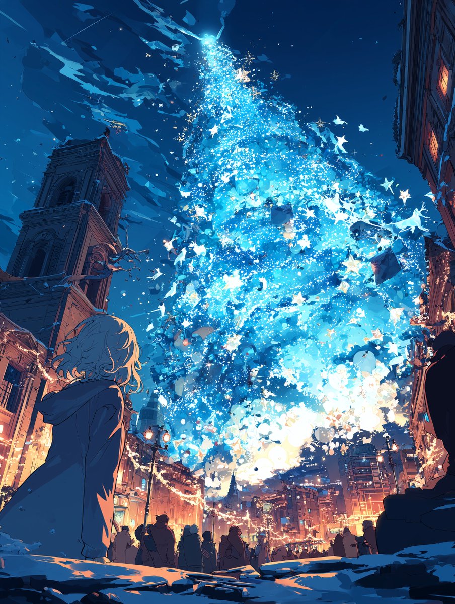 Shima17Tomo's tweet image. 明日のお題は『#ベル』

クリスマス前夜の、
ちょっと不思議なベルの話。

続きは明日🔔

Tomorrow’s theme: #Bell
A slightly mysterious story
about bells on Christmas Eve.
To be continued 🔔
 #AIart