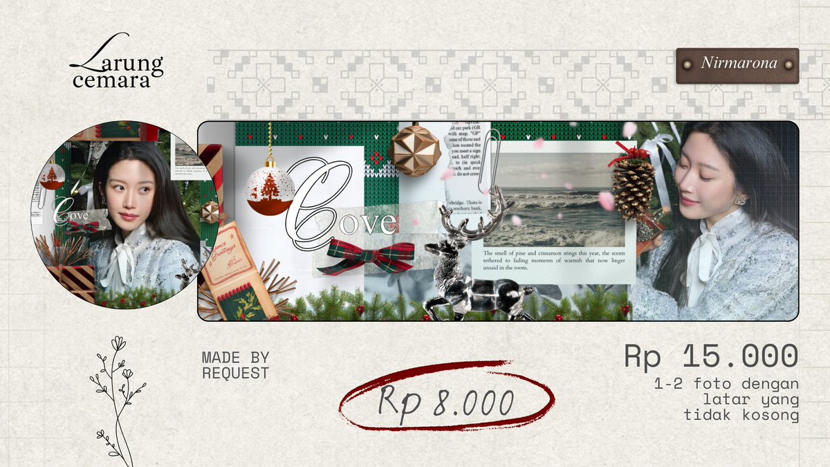 nirmarona's tweet image. Kode: Larung Cemara 🌲