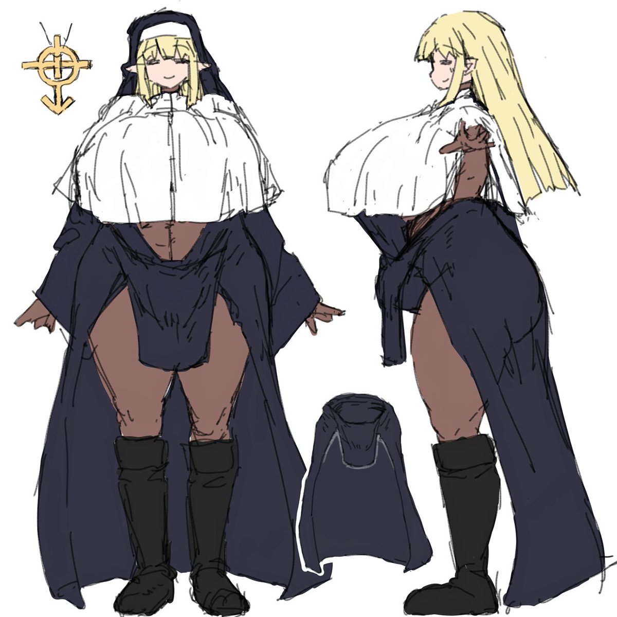 【ふたなり】聖職者。
エロくないけどやっぱりエロいコスチュームって難しい。 